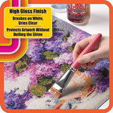 Mod Podge Top Coat, Premium All-in-One Glue, Sealer, and Finish Perfect for Preserving Diamond Puzzle Arts and Crafts Projects, CS27590, Clear Mod Podge