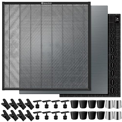 SCULPFUN Honeycomb Laser Bed Honeycomb Working Table 850mmx850mm(33.5x33.5inches), Laser Cutting Bed for CO2 or Diode Laser Engraver and Cutting - WoodArtSupply