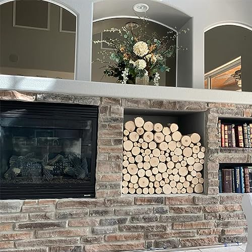 Wilson 8"-9" Decorative White Birch Fill-A-Space Logs, Natural Home Décor - 1.5"-4" Dia. (1 Sq. Ft) - WoodArtSupply