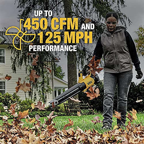 DEWALT 20V MAX* XR Leaf Blower, Cordless, Handheld, 125-MPH, 450-CFM, Tool Only (DCBL722B) DEWALT