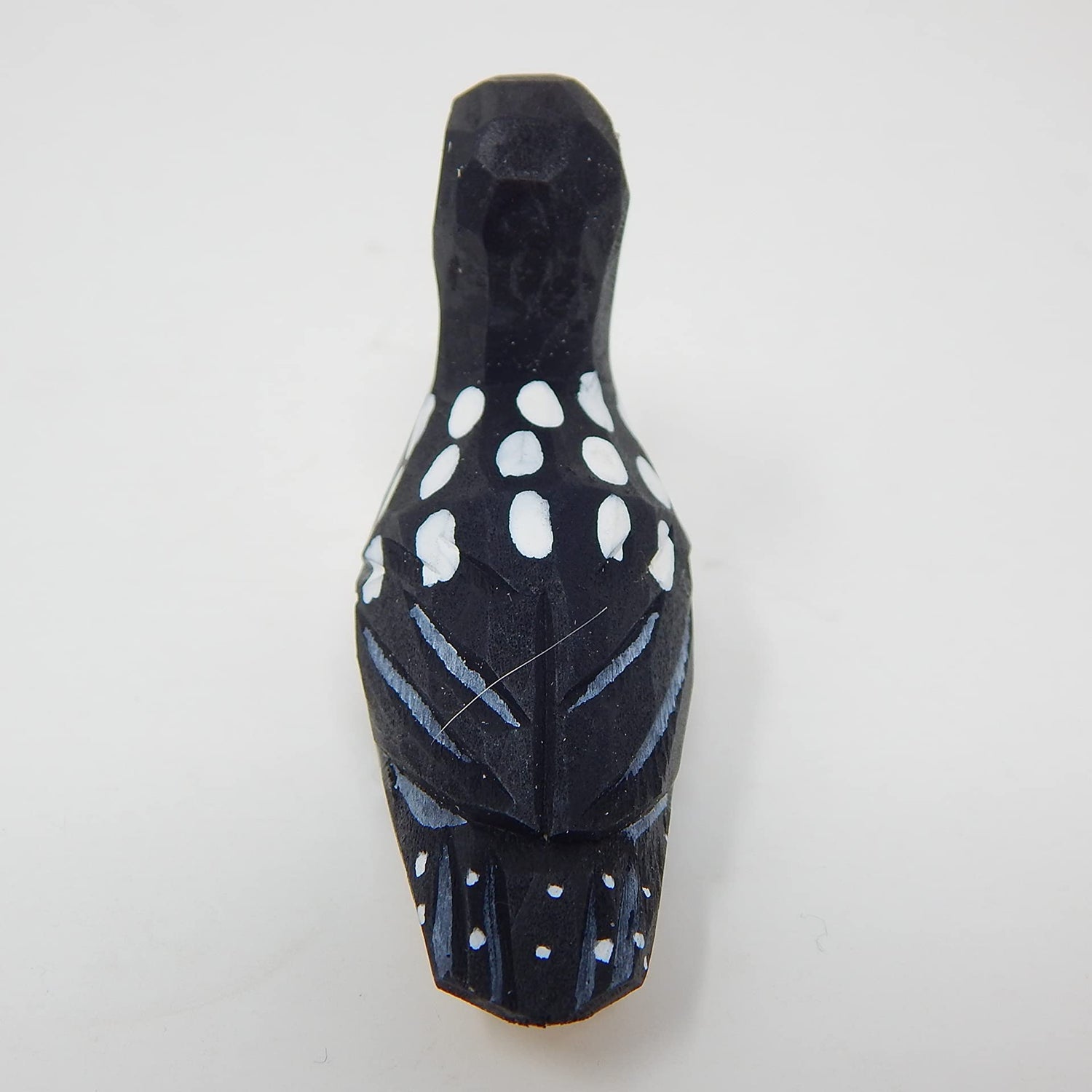 Selsela Common Loon Wooden Figurine Small Animal Garden Statue Carving Decoration Small Animals Selsela