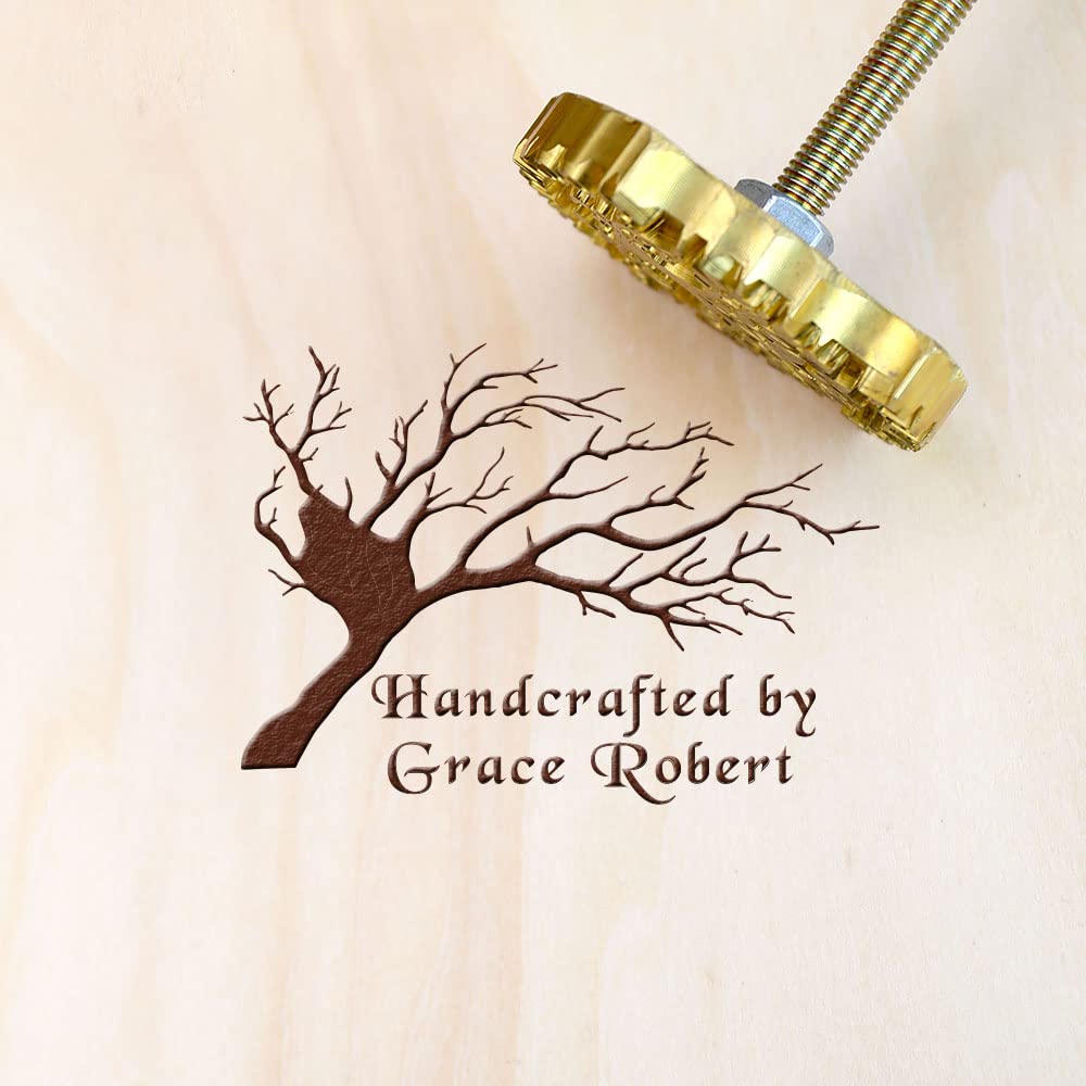 Customised Versatile Wood Branding Iron - Perfect Gift for Dads, Woodworkers & BBQ Enthusiasts (1") - WoodArtSupply