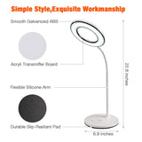 Miady LED Desk Lamp Eye-Caring Table Lamp, 3 Color Modes with 4 Levels of Brightness, Dimmable Office Lamp with Adapter, Touch Control Sensitive, Miady