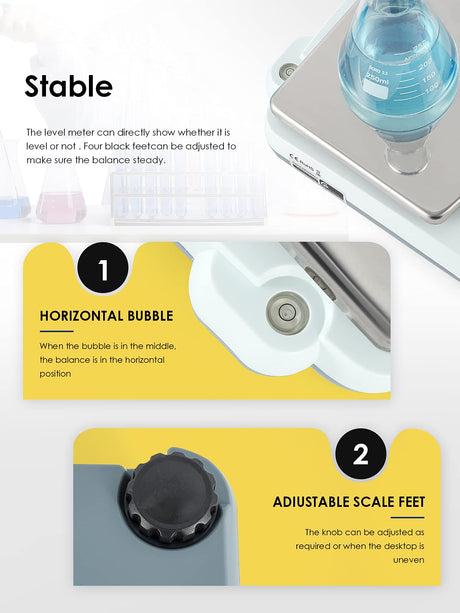 CGOLDENWALL Precision Lab Scale 5000gX0.01g Analytical Electronic Balance Digital Laboratory Scale Precision Jewelry Scales Kitchen Weighing CGOLDENWALL