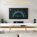 Motion Sensor Switch with Outlet, ASOFTY PIR Wireless Motion Sensor Plug with Light Sensor, Adjustable Sensitivity, IP54 Waterproof, Auto Activated ASOFTY