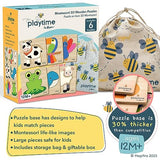 Magifire Wood Puzzles for Toddlers 1-3, Set of 6 Montessori Toys for 1 Year Old, Toddler Puzzles, Baby Puzzles with Large Pieces Safe for Kids, MAGIFIRE