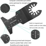 Protoiya 87 PCS Oscillating Tool Blades, Wood Metal Plastic Quick Release Oscillating Multitool Saw Blades Accessories with Sandpaper Compatible with Protoiya