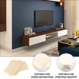 Sewroro 10pcs Pieces Rectangular Veneer Wooden Square Coasters Rectangular Wood Chips Balsa Wood DIY Wood Planks Wood Board Home Decoration Sewroro