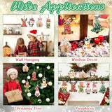 GuassLee DIY Christmas Ornaments Crafts for Kids - Unfinished Wooden Crafts Christmas Hanging Blank Ornaments for Kids Crafting Painting Tree GuassLee