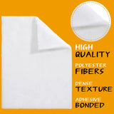 27 Pieces Wood Wax Applicator, Includes 15 White Non-Woven Pads 2 Terry Cloth Buffing Towels and 10 Stirring Sticks for Polishing Cutting Board and Oudain