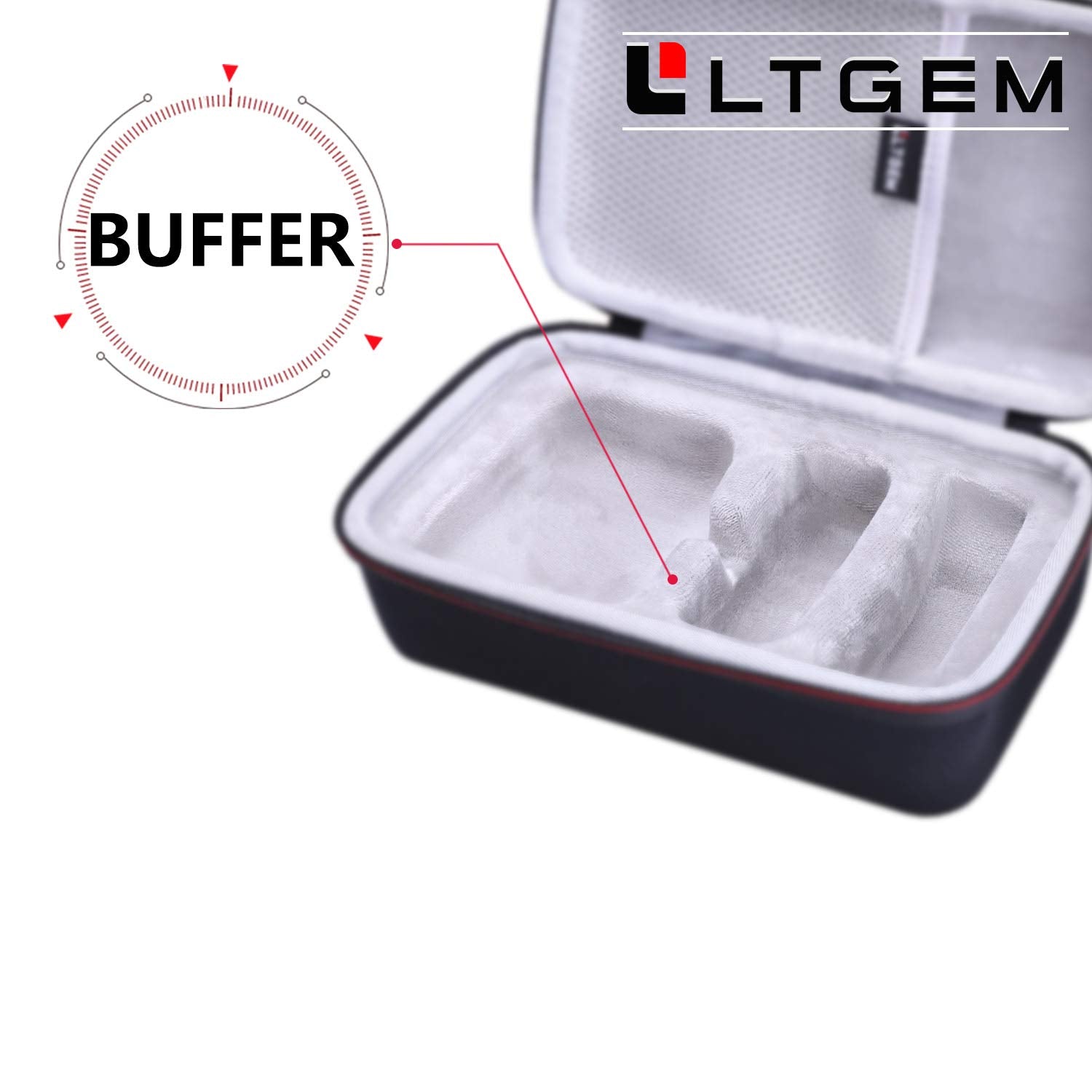 LTGEM Hard Carrying Case for Cricut EasyPress Mini Heat Press - Travel Protective Storage Bag - WoodArtSupply