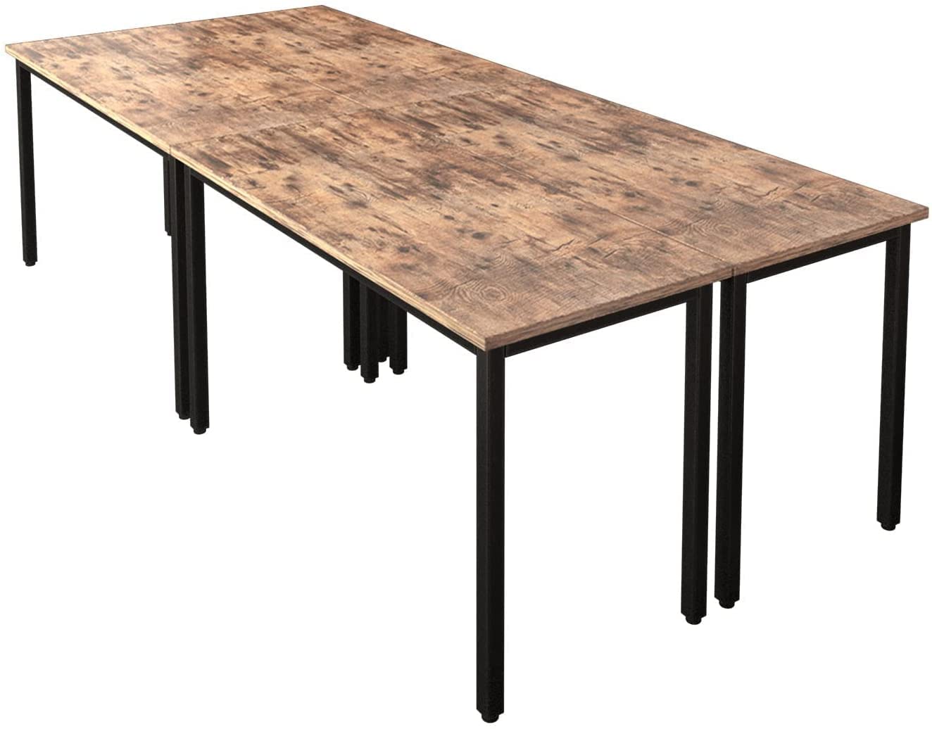 Bonzy Home Conference Tables 9ft Office Computer Desk for Meeting Room Study Writing Printer Podcast Table Save Space Design for 10 People Rustic