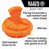 Klein Tools Bluetooth Jobsite Speaker with Magnet and Hook (AEPJS3) and Stainless Steel Tumbler with Flip-top Lid, Insulated 20 oz. Tradesman's Klein Tools