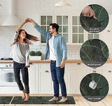 Kitchen Mats for Floor Cushioned Anti Fatigue Mats for Kitchen Floor Green Kitchen Floor Mat Memory Foam Boho Kitchen Rugs Luxury Kitchen Runner chiinvent