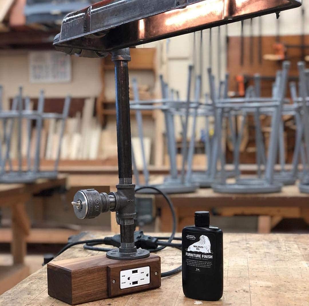 Walrus Oil - Furniture Finish Danish Oil. Tung Oil Based Wood Sealer. Naturally VOC-Free, Matte Finish, 8oz Bottle Walrus Oil