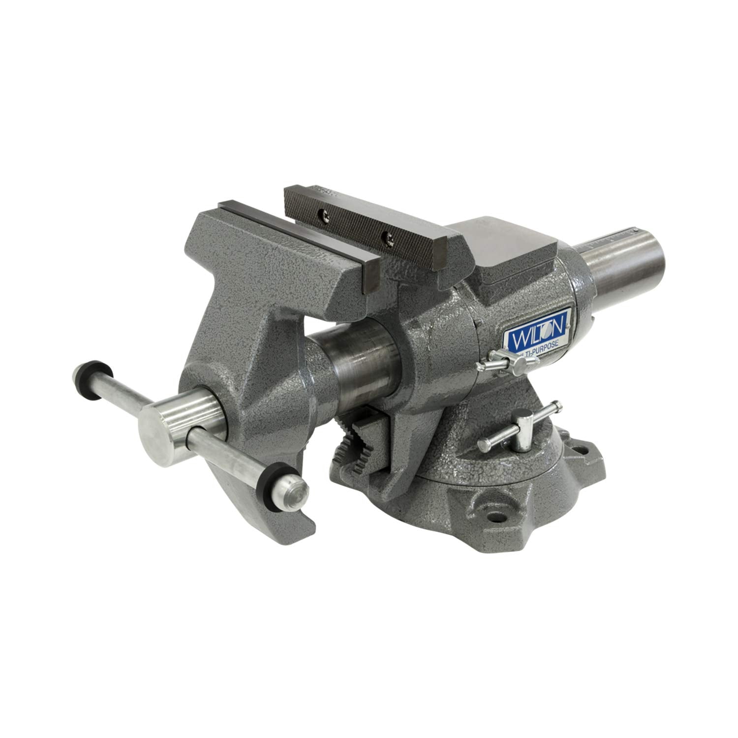 Wilton 5-1/2" Multi-Purpose Bench Vise, 360° Rotating Head & Base, 5" Max Opening (Model 550P) - WoodArtSupply