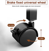 KOUPA Height Adjustable Mobile Standing Desk 16×24 in,360° Flip Desk Stand Desk Home Office Table Standing Desk for Small Space Offices,Easy to KOUPA