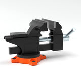 VEVOR Bench Vise, 4.5-inch Jaw Width 3.3-inch Jaw Opening, 240-Degree Swivel Locking Base Multipurpose Vise w/Anvil, Heavy Duty Cast Iron Workbench VEVOR