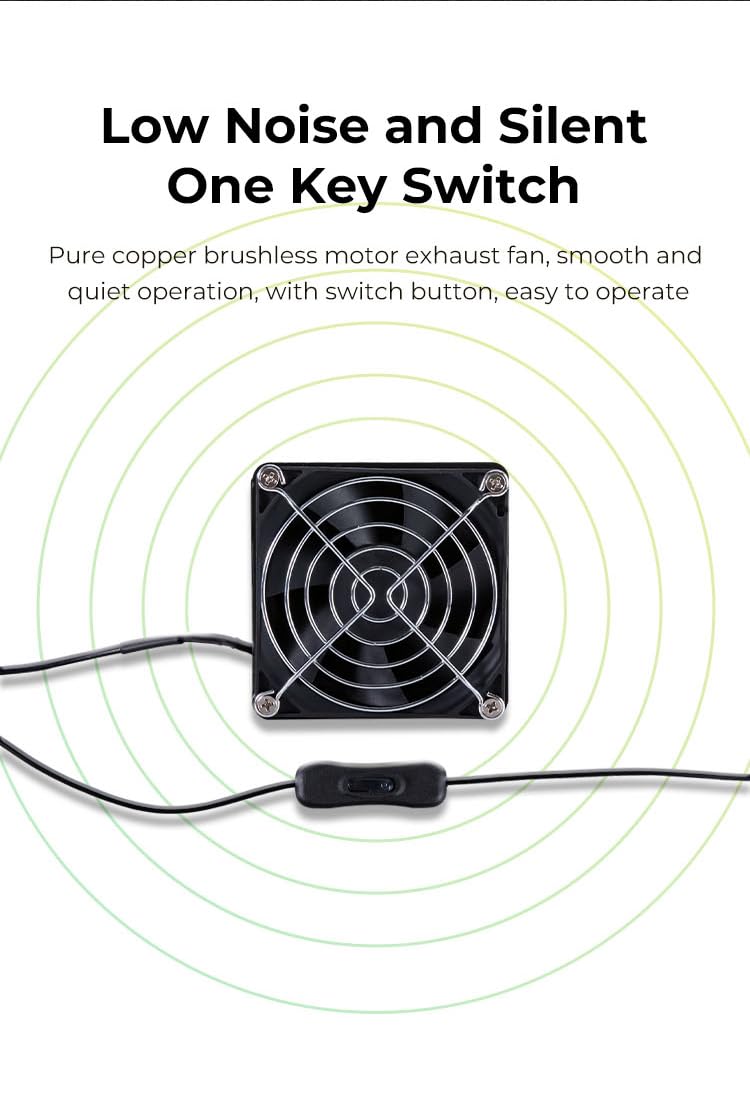 Creality Upgraded Fume Extraction Kit for Ender Plus 3D Printer Enclosure-with Exhaust Fan Interface or Laser Engraver Enclosure Pro Efficient Lokkr