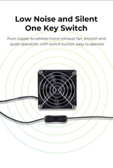 Creality Upgraded Fume Extraction Kit for Ender Plus 3D Printer Enclosure-with Exhaust Fan Interface or Laser Engraver Enclosure Pro Efficient Lokkr