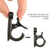 Elrswy Light Hanger Hooks,String Light Hooks,Screw-in Hooks for Hanging String Lights and Wire,Plants,Wind Chimes,Plastic,Black,20 Pack Elrswy