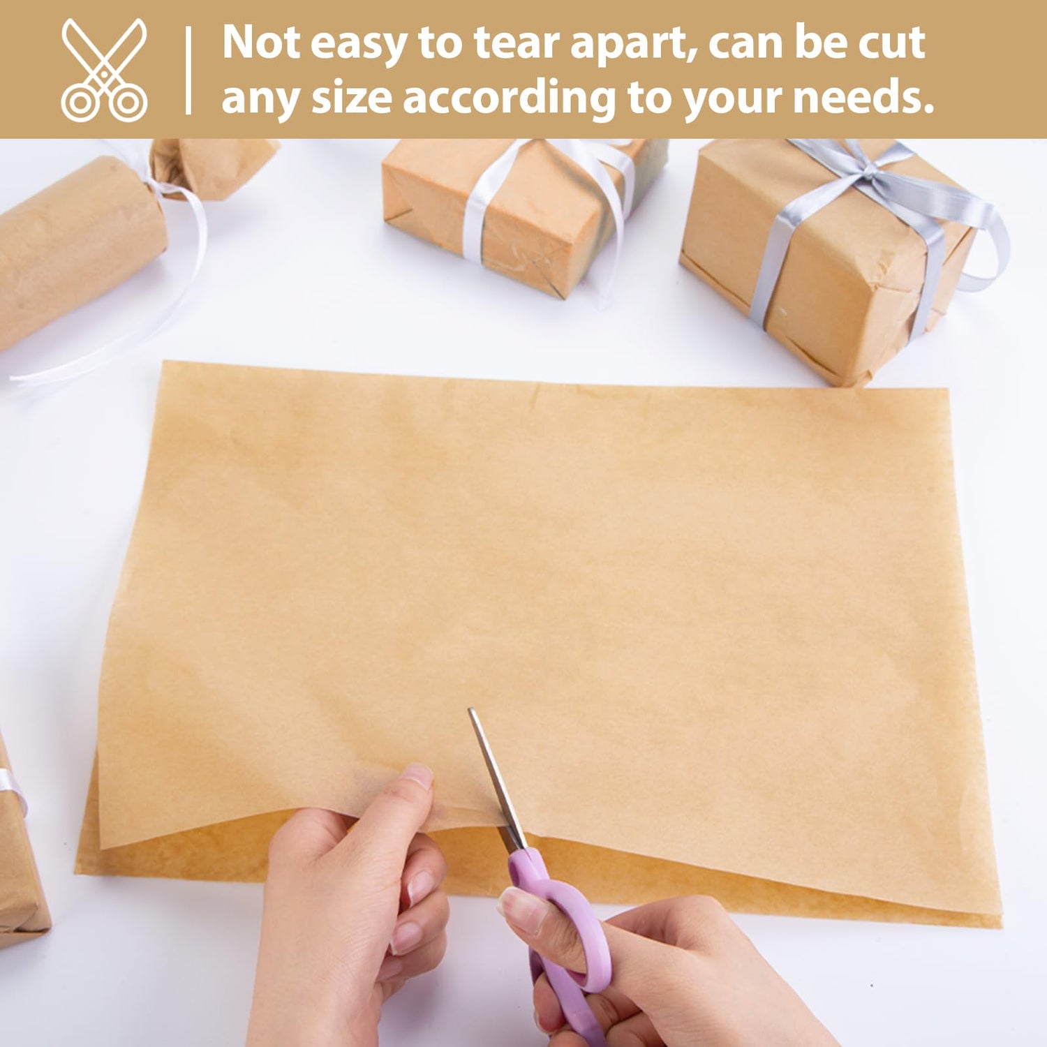 Koogel 120 Sheets Kraft Tissue Paper Bulk, Tissue Paper Gift Wrapping 14 x 20 Inch Brown Rustic Art Paper for DIY Project Birthday Holiday Crafts Koogel