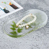 Resin Tray Molds, 2 PCS Oval Coaster Epoxy Resin Rolling Tray Mold for Resin Jewelry Making Mould DIY Jewelry Tray Dishes for Office Home Decoration BIGEBO