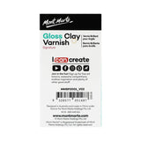 Mont Marte Clay Varnish Gloss Signature 4.05oz (120ml) Clay Sculpture Sealant, Glossy Clay Varnish, Varnish for Polymer or Air Hardening Clay, Clear MONT MARTE