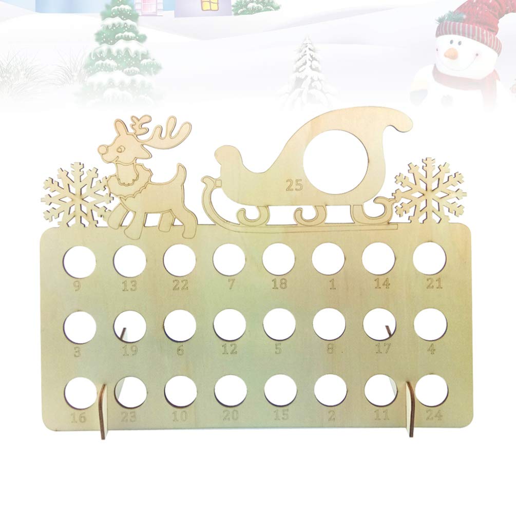 Happyyami 1pc Diy Wood Christmas Gifts Christmas Tabletop Ornament Unfinished Wood Ornaments Christmas Diy Advent Calendarios De Adviento Christmas Happyyami