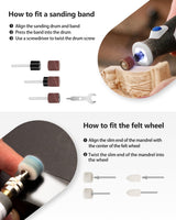 AVID POWER Cordless Rotary Tool 2.0 Ah 8V Rechargeable Rotary Tool, 4 Front LED Lights, 5 Speeds, 60 Pcs Rotary Tool Accessories with Bag for AVID POWER