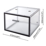 Acrylic CNC Enclosure 510 x 455 x 335 mm, Enhanced Protection, Dustproof,Cleaning, Noise Reduction, Compatible with CNC Router Machine 3018 Zhong Hua Jiang