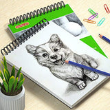 Shuttle Art Drawing Kit and Sketch Pad Bundle, Set of 103 Pack Drawing Kit +160 Sheets Sketch Pad Shuttle Art