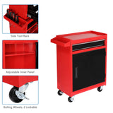 TUFFIOM 5-Drawer Rolling Tool Chest Storage Cabinet w/Drawers, Wheels, Detachable Top & Adjustable Shelf, Mechanic Tool Organizer Box for Garage, TUFFIOM