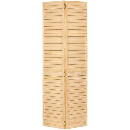 Closet Door, Bi-fold, Louver Louver Plantation (36x80) - WoodArtSupply