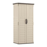 Suncast BMS1250 Vertical Shed with Floor - Vanilla Suncast