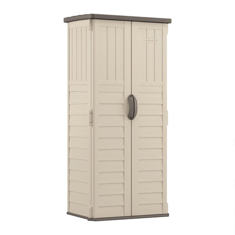Suncast BMS1250 Vertical Shed with Floor - Vanilla Suncast