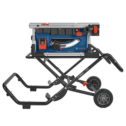 BOSCH GTS15-10 10 In. Jobsite Table Saw with Gravity-Rise Wheeled Stand - WoodArtSupply