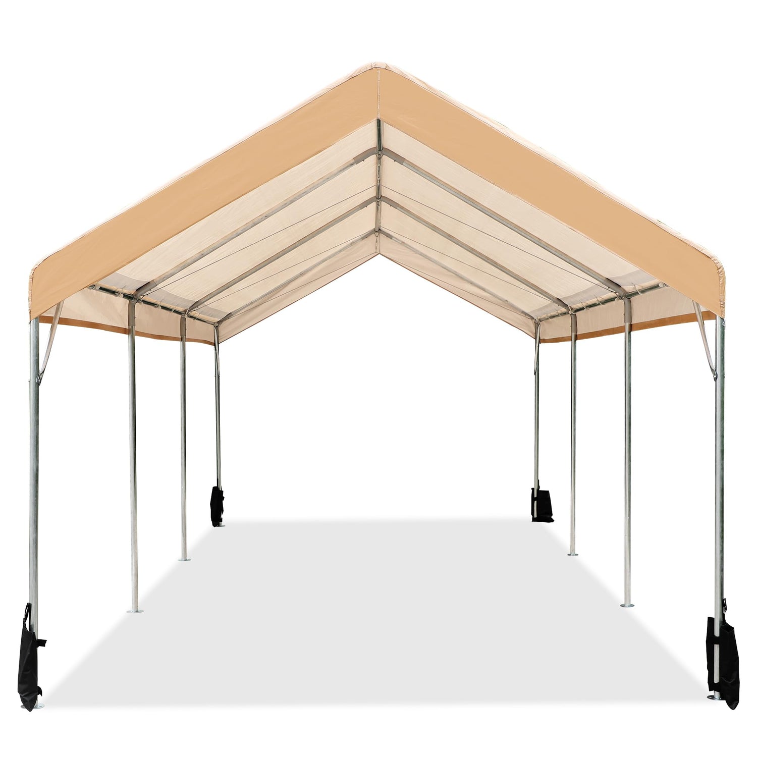 Sophia & William Carport, Heavy Duty 10'x20' Car Canopy Tent,Portable Garage Shelter with 4 Reinforced Steel Cables, Galvanized Steel Frame 150G UV Sophia & William