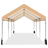 Sophia & William Carport, Heavy Duty 10'x20' Car Canopy Tent,Portable Garage Shelter with 4 Reinforced Steel Cables, Galvanized Steel Frame 150G UV Sophia & William