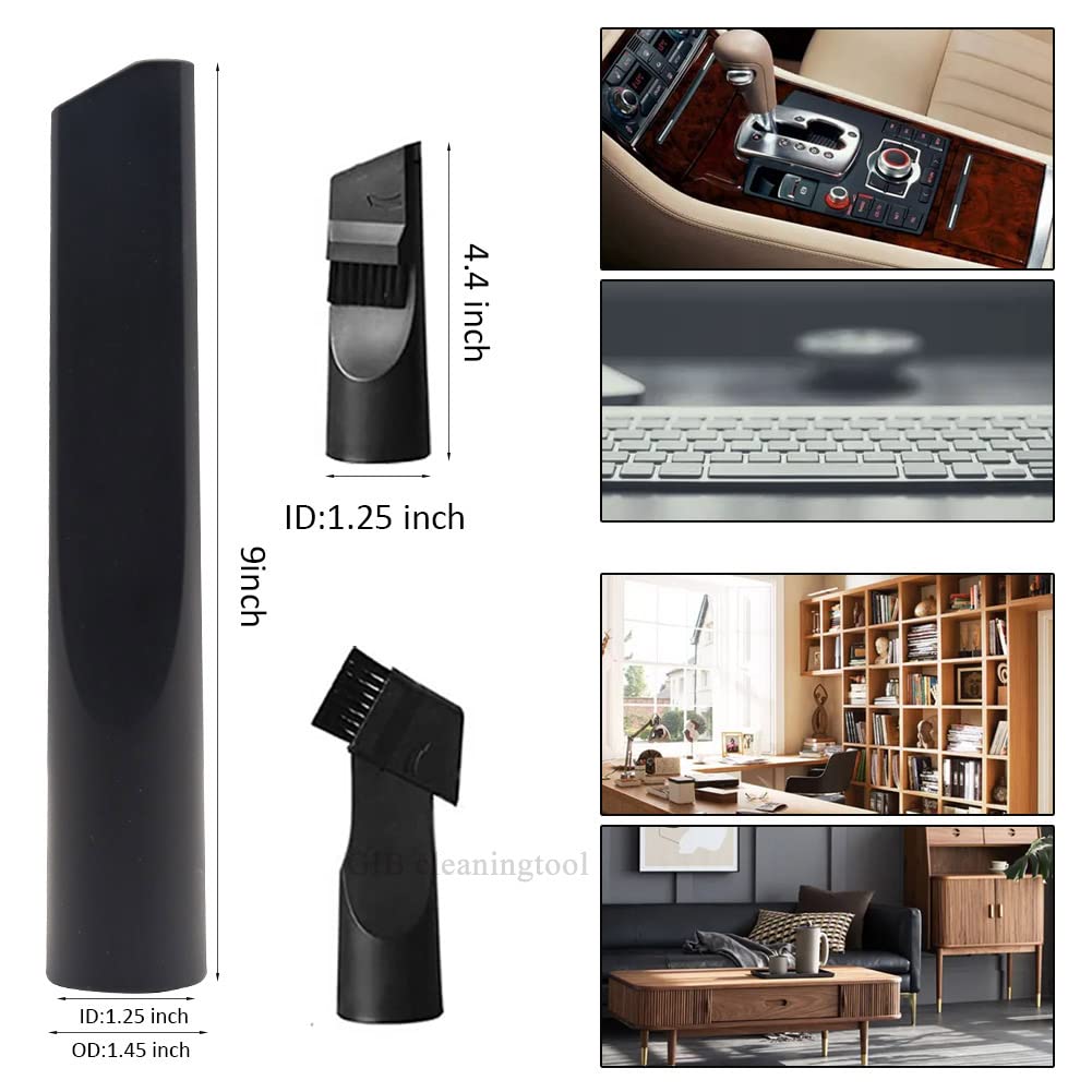 8 Pcs Household Cleaning Vacuum Cleaner Attachments for Shop Vac Accessories - 2 1/2" to 1 1/4" Vacuum Hose Adapter, 1 7/8" to 1" Adapter for Shop GIB cleaningtool