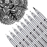 Dyvicl Black Micro-Pen Fineliner Ink Pens, Pigment Liner Multiliner Pens Micro Fine Point Drawing Pens for Sketching, Anime, Manga, Artist Dyvicl