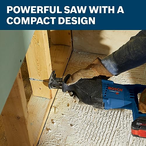 BOSCH GXL18V-601B25 18V 6-Tool Combo Kit with 2-In-1 Bit/Socket Impact Driver, Hammer Drill/Driver, Reciprocating Saw, Circular Saw, Angle Grinder, - WoodArtSupply