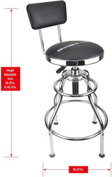 Olympia Tools 82-738 Adjustable Hydraulic Work Stool, Black Olympia Tools