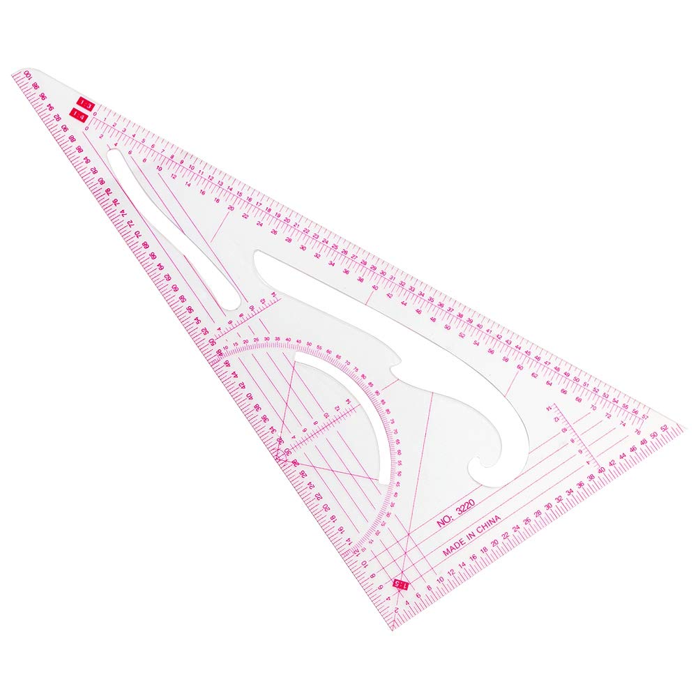 BUDDE Sew French Curve Metric Ruler - 4 Style Fashion Clear Metric Sewing Ruler Set, French Curve Pattern Ruler Kit for Beginners Tailors Designers BUDDE