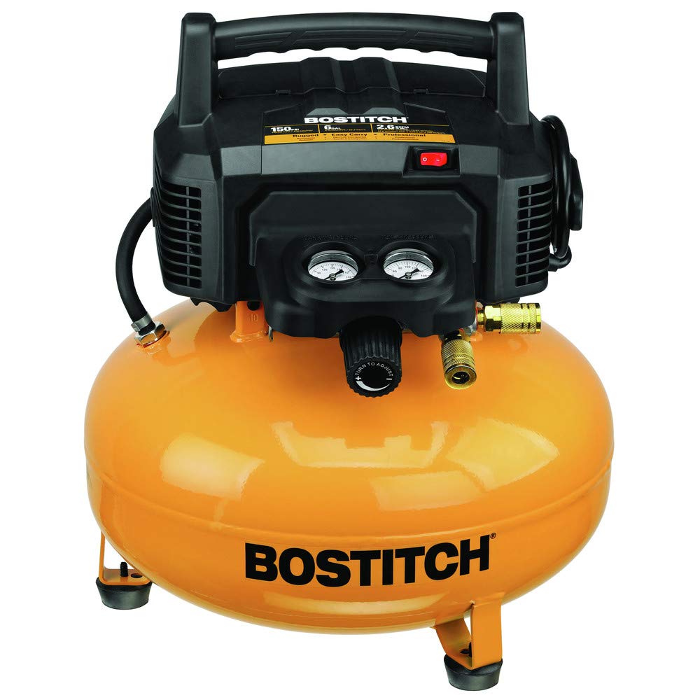 Bostitch BTFP02012 6 Gallon Pancake Compressor - WoodArtSupply