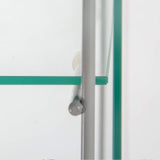 JT Glass Display Cabinet with 4 Shelves - Durable Tempered Glass Curio Bookshelf for Stylish Home or Office Display JT