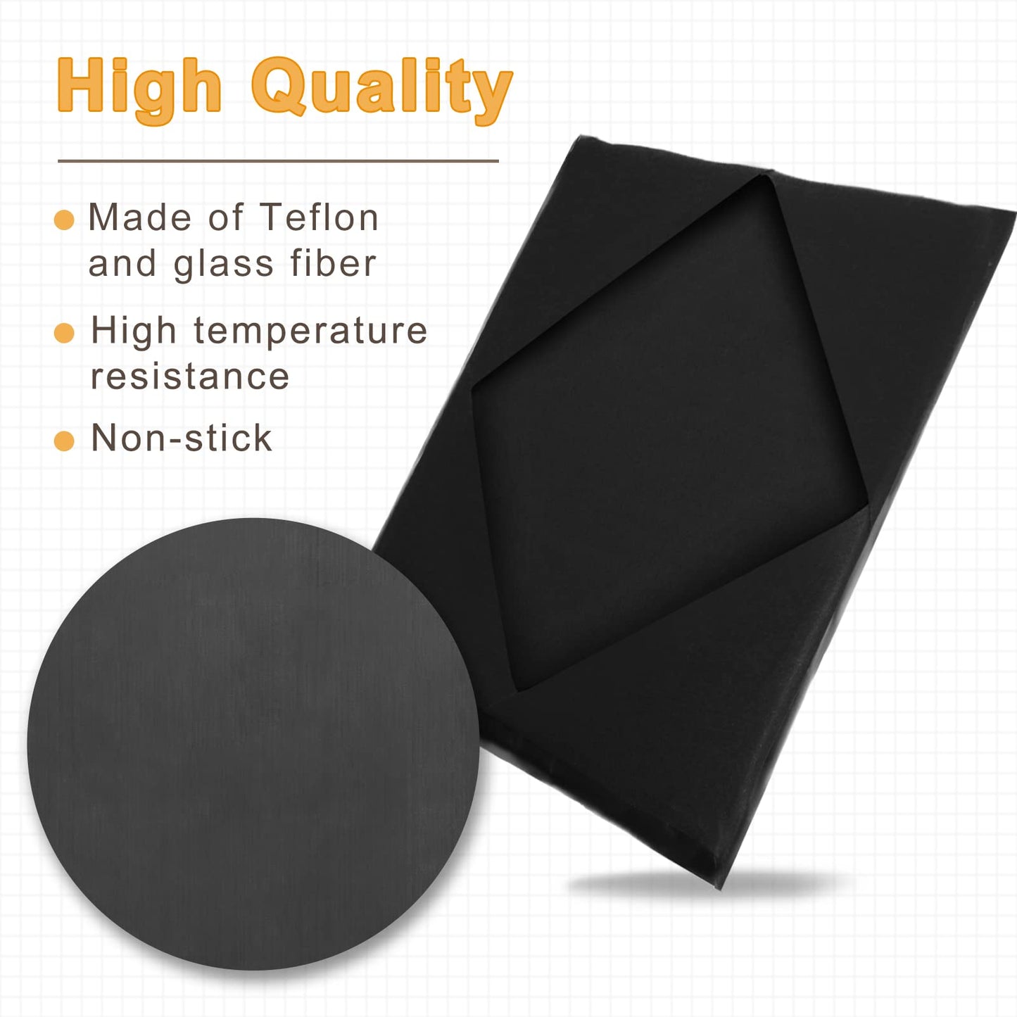 Wrap Cover for Heat Press Platen 15x15 inch - Teflon Protector for Heat Press, Non-Stick High Temperature Resistant Pad Mat for Protecting - WoodArtSupply