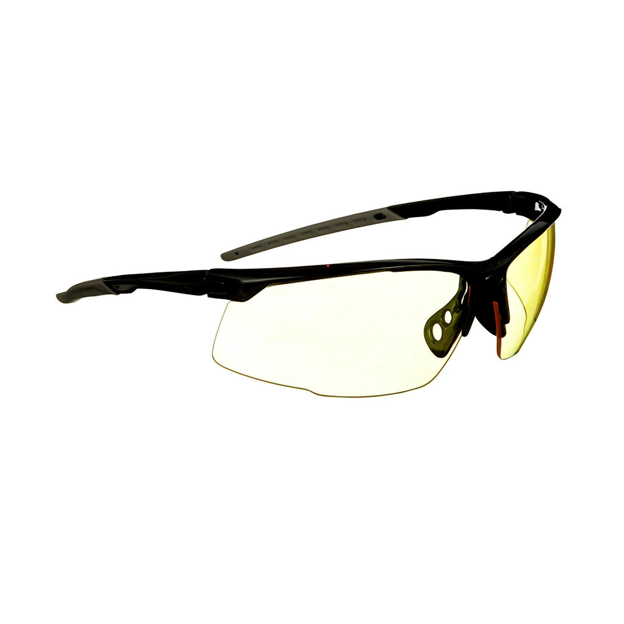 3M Performance Eyewear, Multi-Purpose Design, Black Frame, Amber Lens, 1/Pack 3M