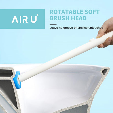 48 Count Disposable Toilet Brush Heads, Toilet Bowl Wand Refills for Toilet and Bathroom Cleaning【Only for AIR U+ Wand】 AIR U+