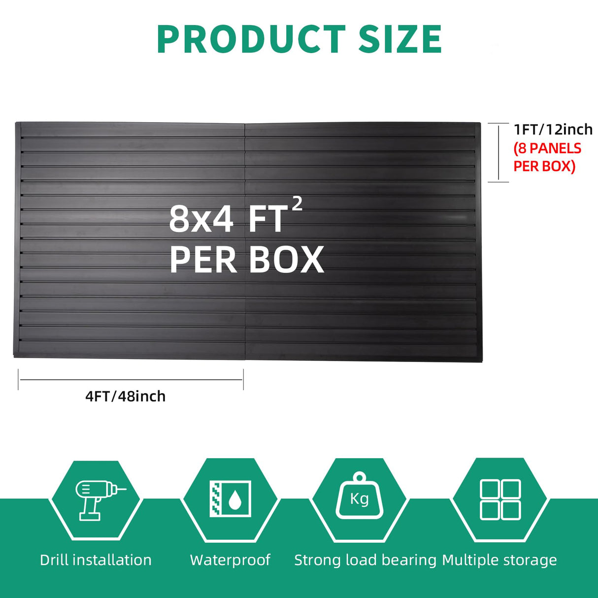 Slat Wall Paneling Garage Slat Wall Storage Systems, Slatwall Panels 4x8 ft Peg Board Tool Organization, PVC Wall Panels Pegboard Wall Organizer FRAYSCENT